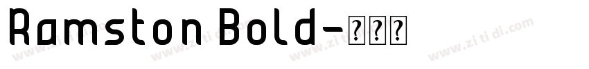 Ramston Bold字体转换